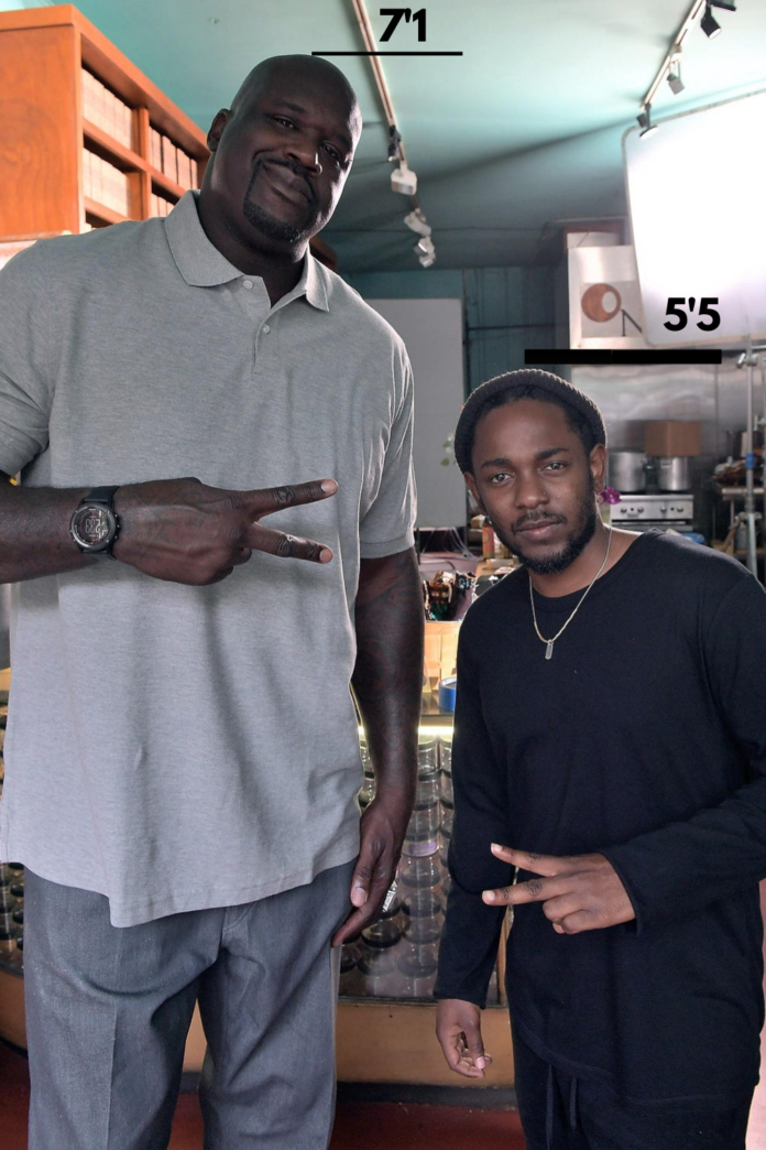 kendrick lamar height in cm
