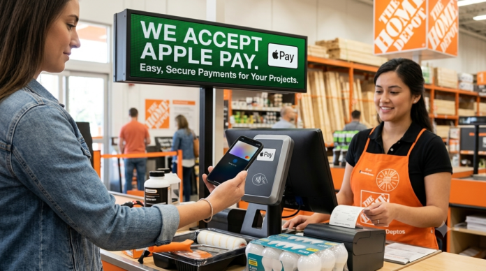 does home depot take apple pay
