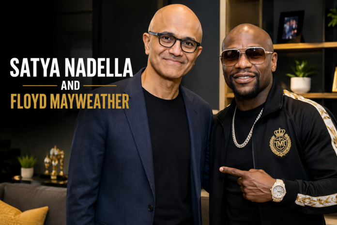 satya nadella and floyd mayweather