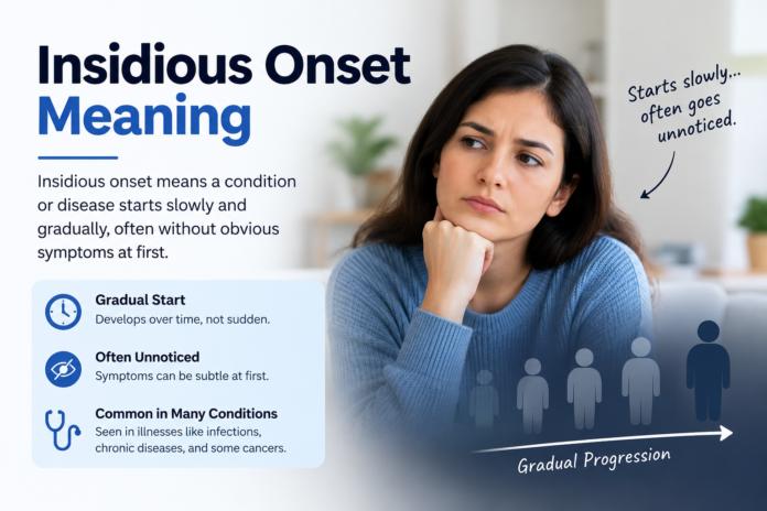 insidious onset meaning